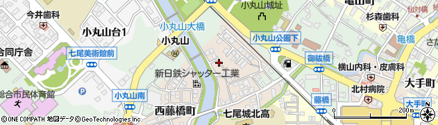 石川県七尾市西藤橋町（レ）周辺の地図
