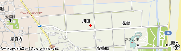 福島県いわき市平藤間（川田）周辺の地図