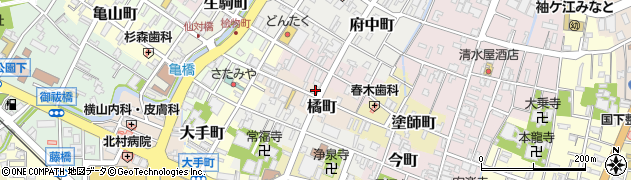 石川県七尾市橘町周辺の地図