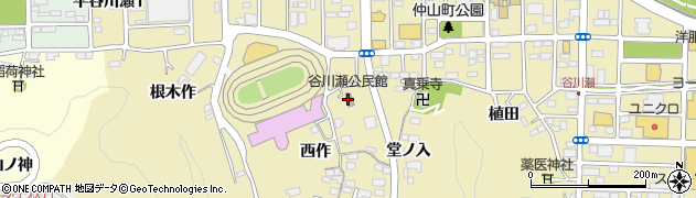 谷川瀬公民館周辺の地図