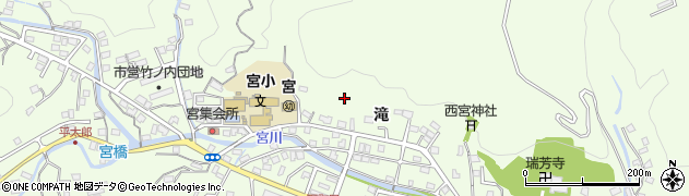 福島県いわき市内郷宮町（滝）周辺の地図