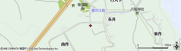 福島県いわき市平菅波南作周辺の地図