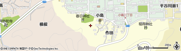 福島県いわき市内郷小島町周辺の地図