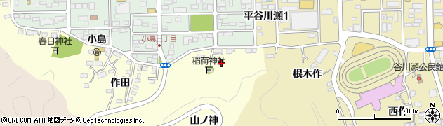 福島県いわき市内郷小島町下ノ内周辺の地図
