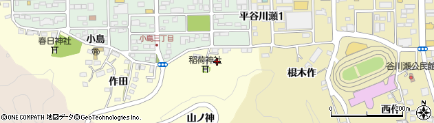 福島県いわき市内郷小島町（下ノ内）周辺の地図