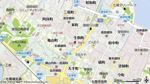 〒926-0804 石川県七尾市生駒町の地図