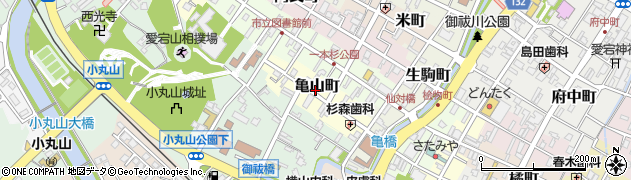 石川県七尾市亀山町周辺の地図