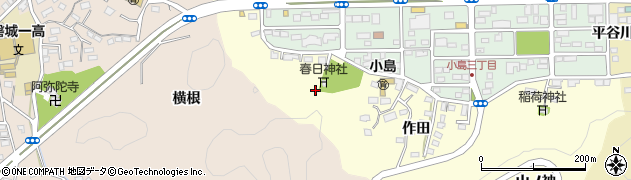福島県いわき市内郷小島町（竹ノ内）周辺の地図