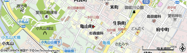 二穴理容店周辺の地図