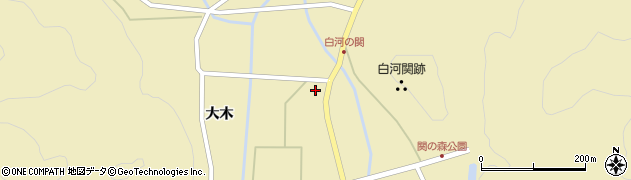 福島県白河市旗宿（広表）周辺の地図