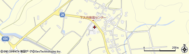 新潟県南魚沼市下大月周辺の地図