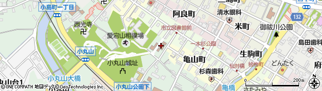 七尾市役所　その他の施設花嫁のれん館・寄り合い処みそぎ周辺の地図