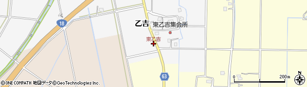 東乙吉周辺の地図