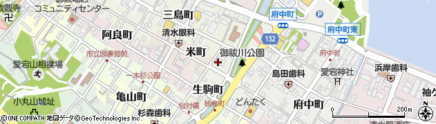 北國銀行七尾支店周辺の地図