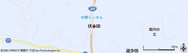 福島県鮫川村（東白川郡）赤坂中野（伏木田）周辺の地図