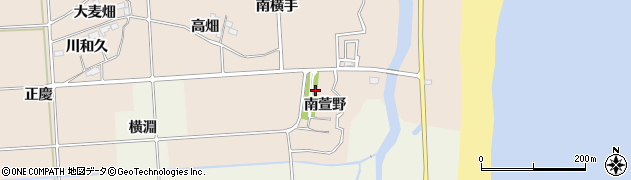 福島県いわき市平下大越（南萱野）周辺の地図