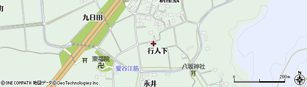 福島県いわき市平菅波行人下周辺の地図
