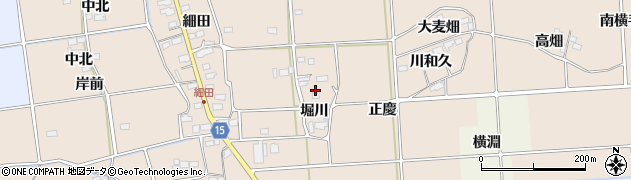 福島県いわき市平下大越（堀川）周辺の地図