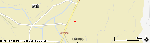 福島県白河市旗宿関ノ森周辺の地図