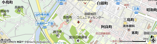 石川県七尾市魚町周辺の地図