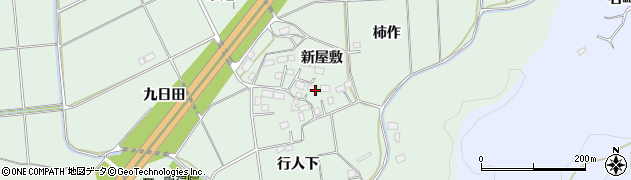 福島県いわき市平菅波新屋敷周辺の地図