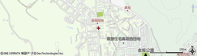 福島県いわき市内郷宮町（金坂）周辺の地図