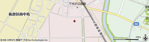 新潟県上越市板倉区下米沢周辺の地図
