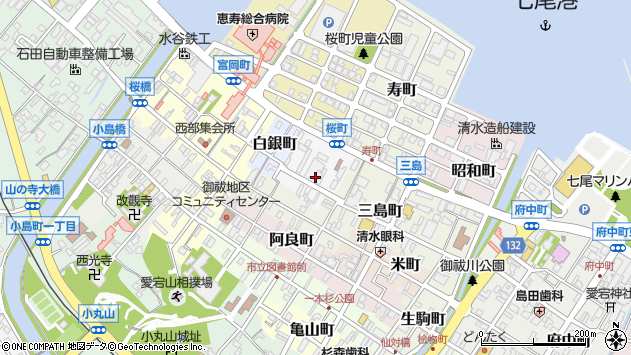 〒926-0862 石川県七尾市常盤町の地図