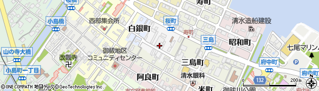石川県七尾市常盤町周辺の地図