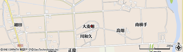 福島県いわき市平下大越（大麦畑）周辺の地図