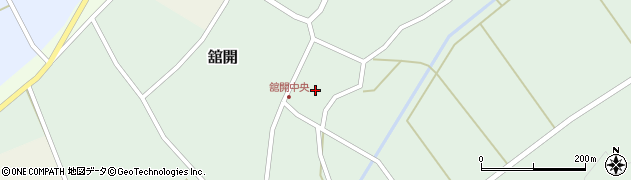 石川県志賀町（羽咋郡）舘開（ケ）周辺の地図