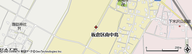 新潟県上越市板倉区南中島周辺の地図