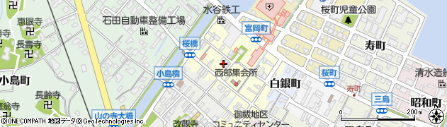 石川県七尾市富岡町周辺の地図