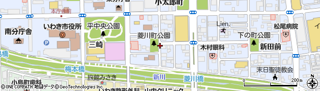 福島県いわき市平（菱川町）周辺の地図