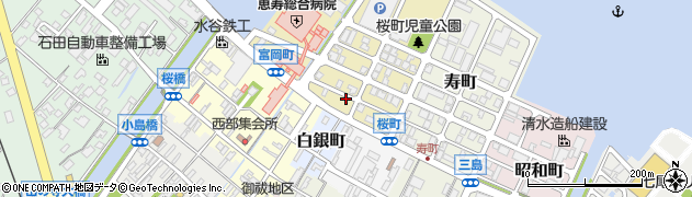 石川県七尾市桜町18周辺の地図