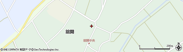 石川県志賀町（羽咋郡）舘開（ユ）周辺の地図