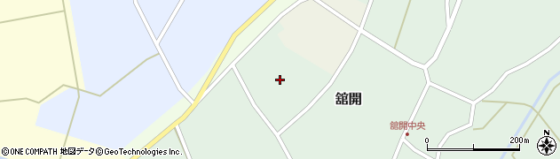 石川県志賀町（羽咋郡）舘開（メ）周辺の地図