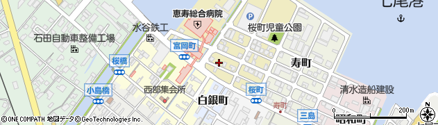 石川県七尾市桜町37周辺の地図