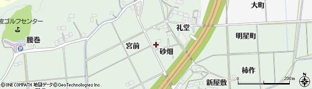 福島県いわき市平菅波（砂畑）周辺の地図