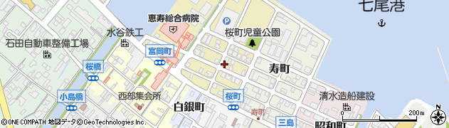 石川県七尾市桜町60周辺の地図