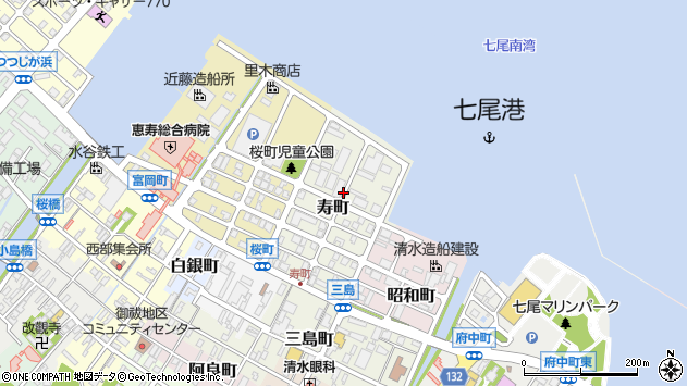〒926-0861 石川県七尾市寿町の地図