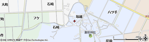 福島県いわき市平上大越（塚越）周辺の地図