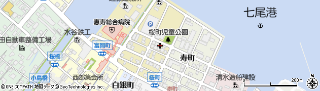石川県七尾市桜町77周辺の地図