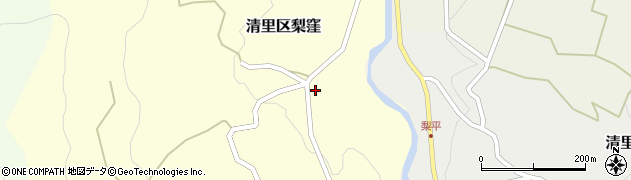 新潟県上越市清里区梨窪250周辺の地図