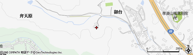 福島県いわき市内郷御台境町周辺の地図