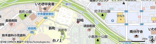 福島県いわき市内郷小島町（川崎）周辺の地図