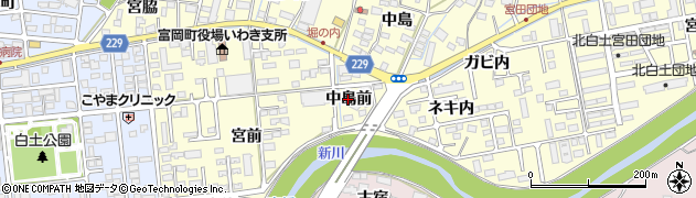 福島県いわき市平北白土（中島前）周辺の地図