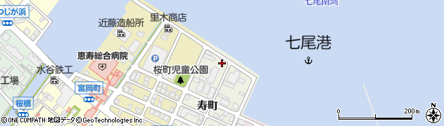 金沢港湾空港工事事務所　七尾事務所周辺の地図