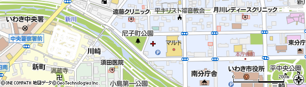 タチハナ洗業株式会社　尼子町マルト店周辺の地図