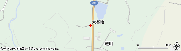 福島県棚倉町（東白川郡）逆川（大谷地）周辺の地図